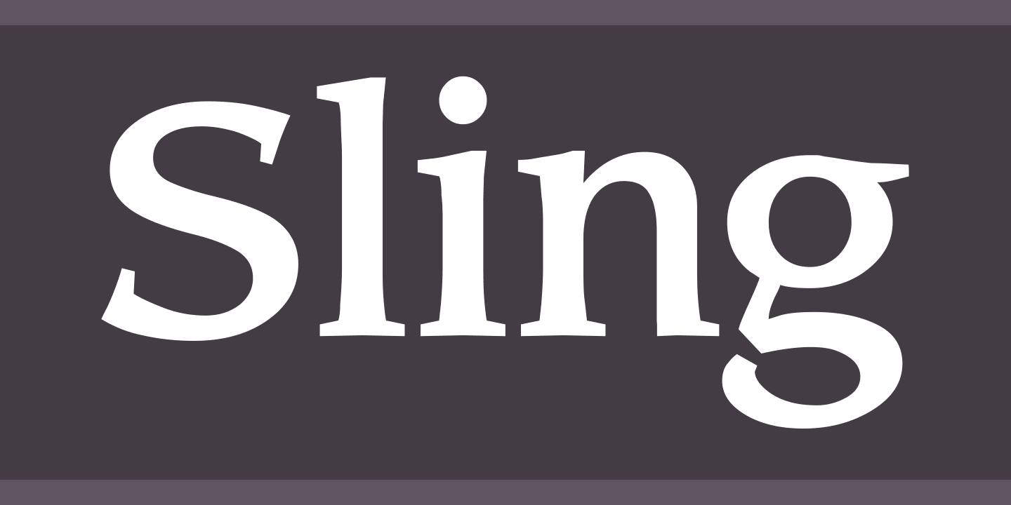 Beispiel einer Sling-Schriftart